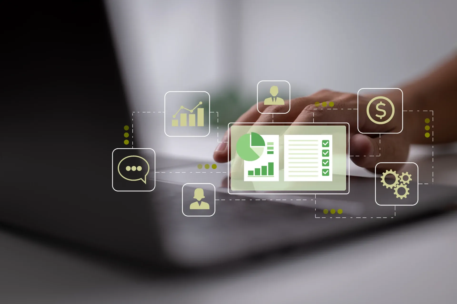 Business data integration and automated accounting dashboard