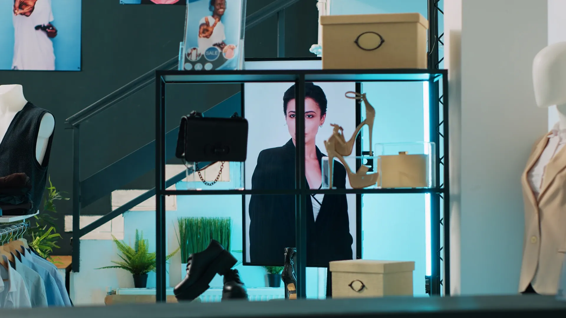 Digital product display and order management in a retail store